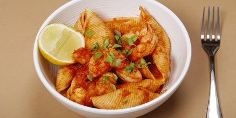 Conchiglioni with Nduja Prawns
