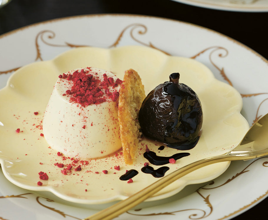 Vanilla Panna Cotta with Preserved Figs & Vincotto – Sabato