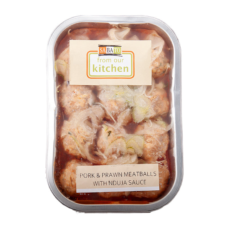 Sabato Pork & Prawn Meatballs with Spicy Nduja Sauce