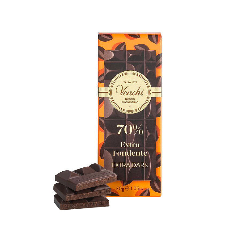 Venchi Mini 70% Extra Dark Chocolate Bar 30g | Buy Italian Chocolate in New Zealand | Sabato Auckland