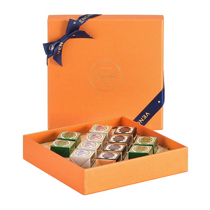 Venchi Murrine Square Gift Box 127g - Orange | Italian Chocolate & Confectionery | New Zealand Delivery | Sabato Auckland
