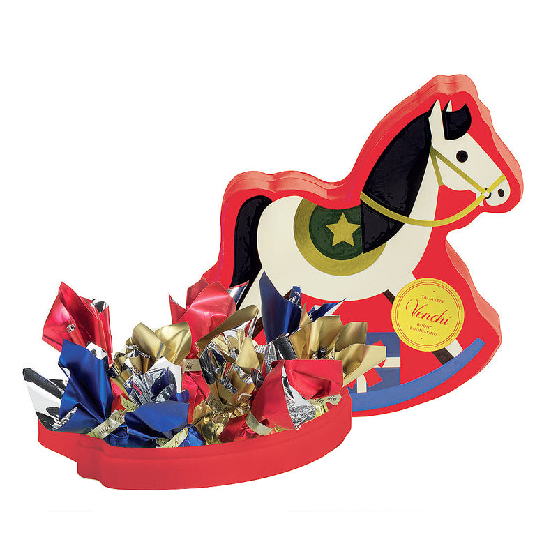 Venchi Rocking Horse Tin 160g | Italian Christmas Chocolate | Sabato Auckland