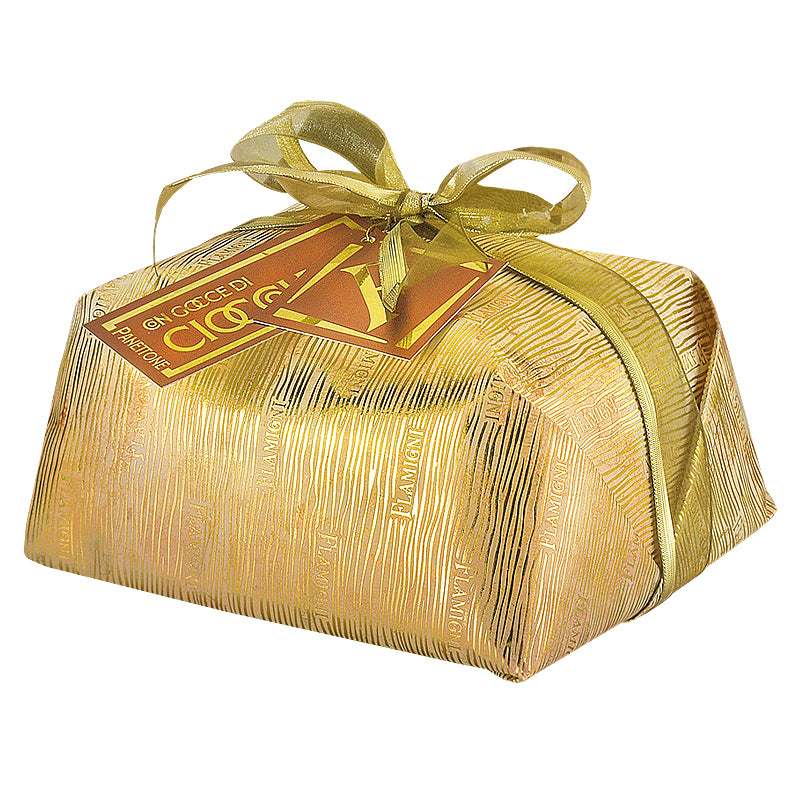 Flamigni Chocolate Panettone ~ Bronze Wrap 1kg | Artisan Italian Panettone | New Zealand Delivery | Sabato Auckland