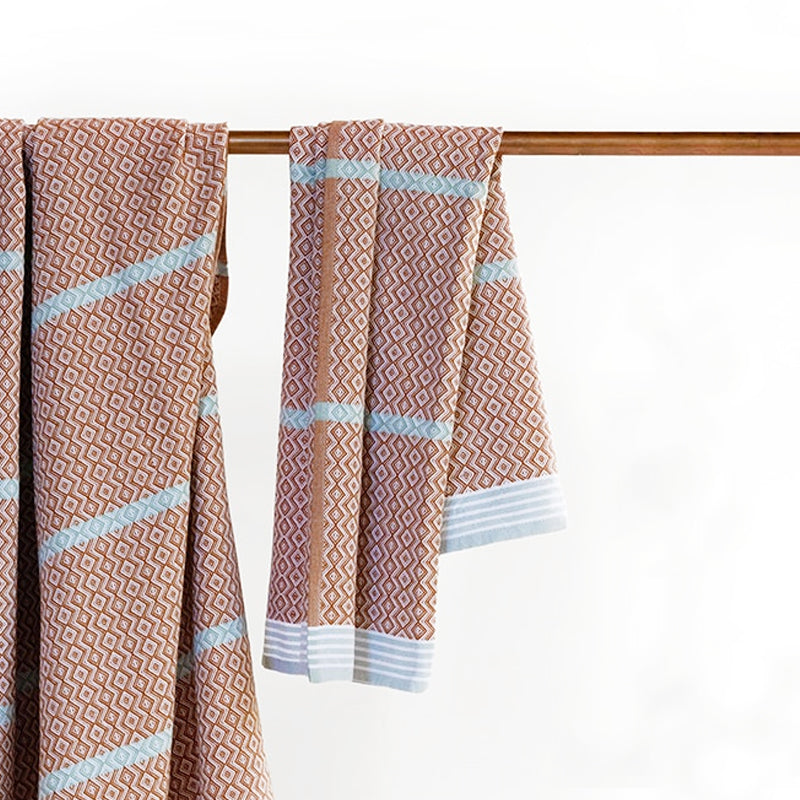 Mungo Itawuli Hand Towel ~ Fired Clay | New Zealand delivery | Sabato Auckland