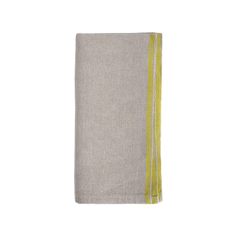 Mungo Selvedge Linen Napkin ~ Citronelle | New Zealand Delivery | Sabato Auckland