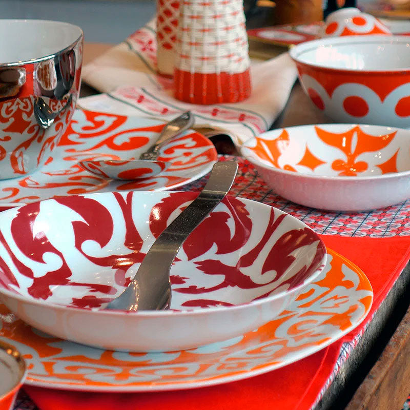 Tsé & Tsé Small Shallow Bowl 22cm ~ Zarafshan Red | New Zealand Delivery | Sabato Auckland