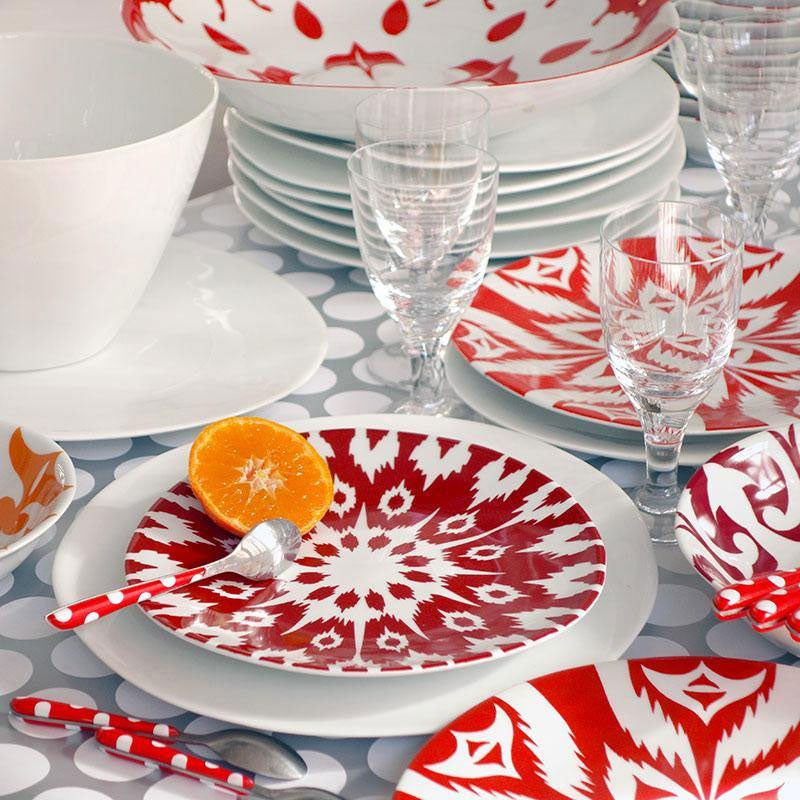 Tsé & Tsé Uzbek Plate ~ Small 21cm ~ Tashkent Red | New Zealand Delivery | Sabato Auckland