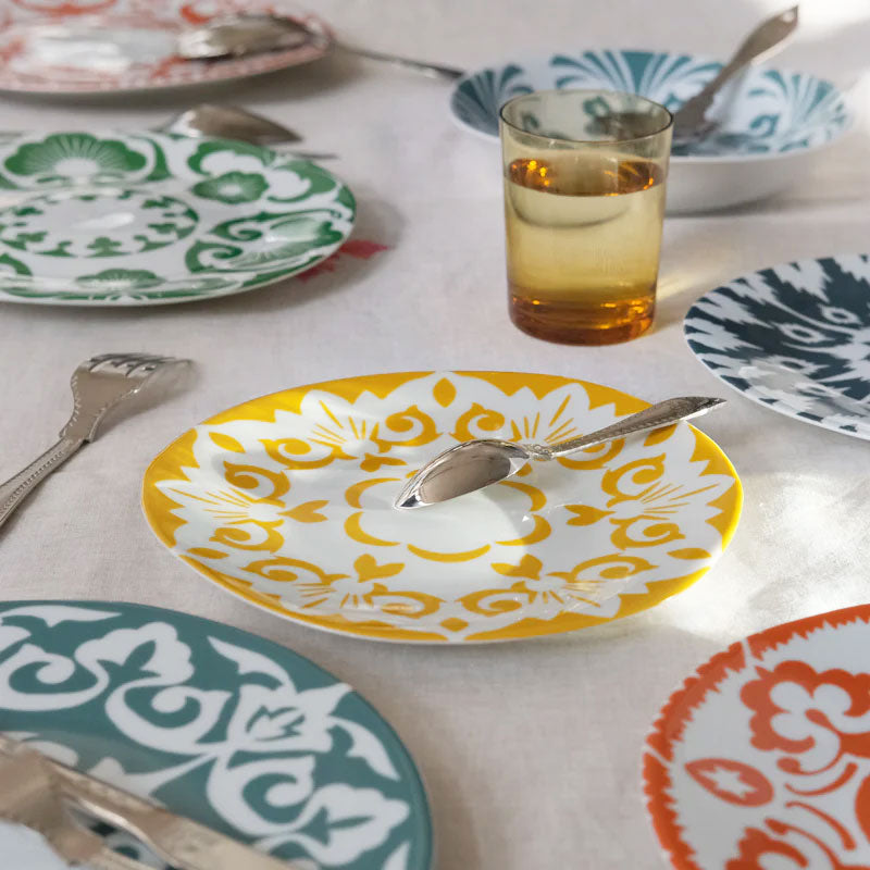 Tsé & Tsé Uzbek Plate ~ Small 21cm ~ Yulduzi Yellow | New Zealand Delivery | Sabato Auckland