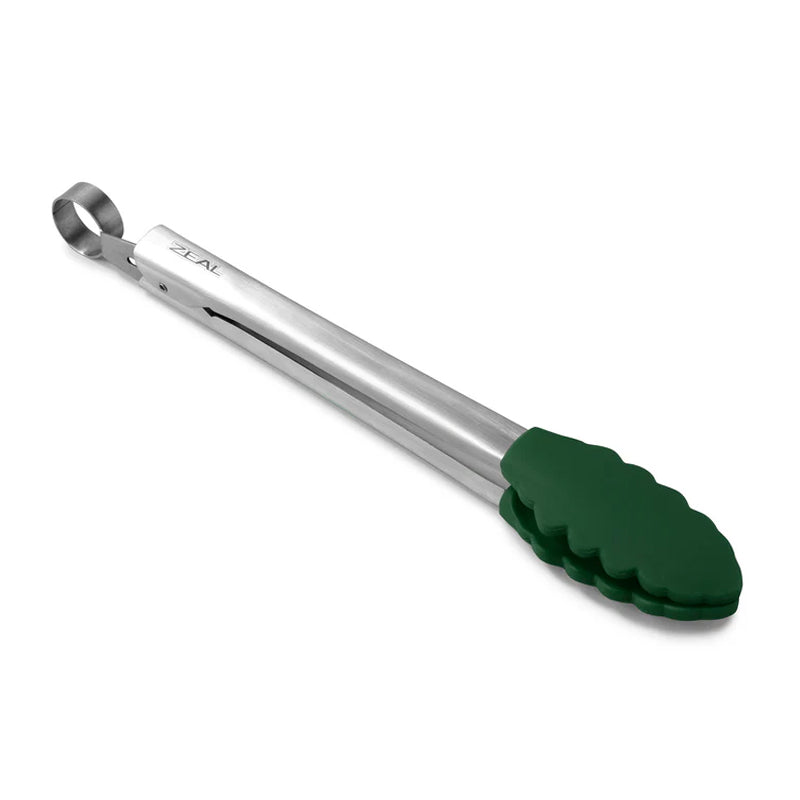Zeal Silicone Tongs ~ Large - Forest Green | New Zealand Delivery | Sabato Auckland