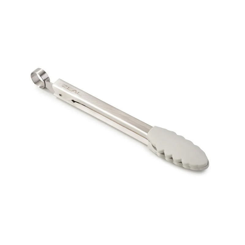 Zeal Silicone Tongs ~ Small - Light Grey | New Zealand Delivery | Sabato Auckland