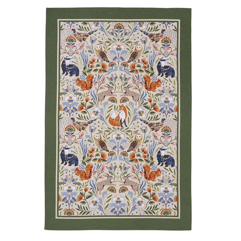 Ulster Weavers Tea Towel ~ Blackthorn | Woodland Patterned Tea Towel | Sabato Auckland