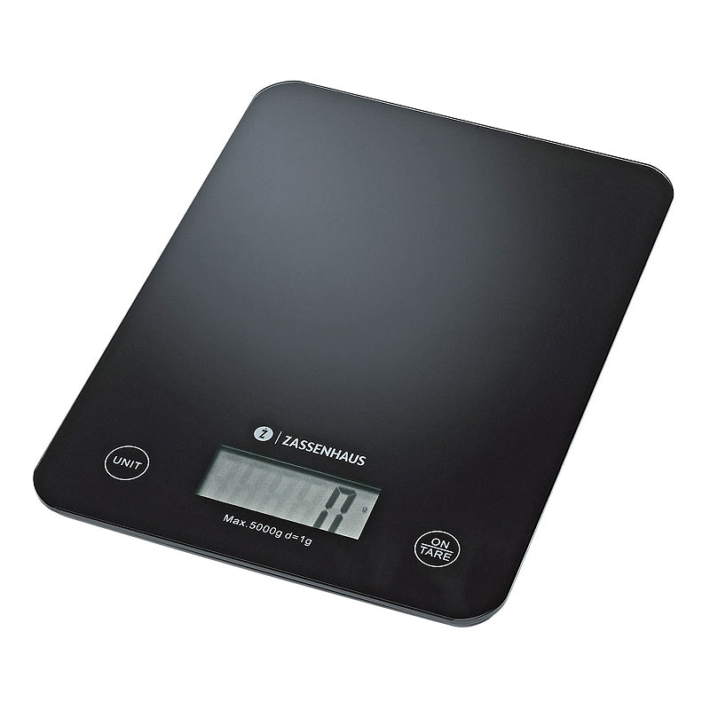 Zassenhaus Digital USB Rechargable Kitchen Scales ~ Black | New Zealand Delivery | Sabato Auckland