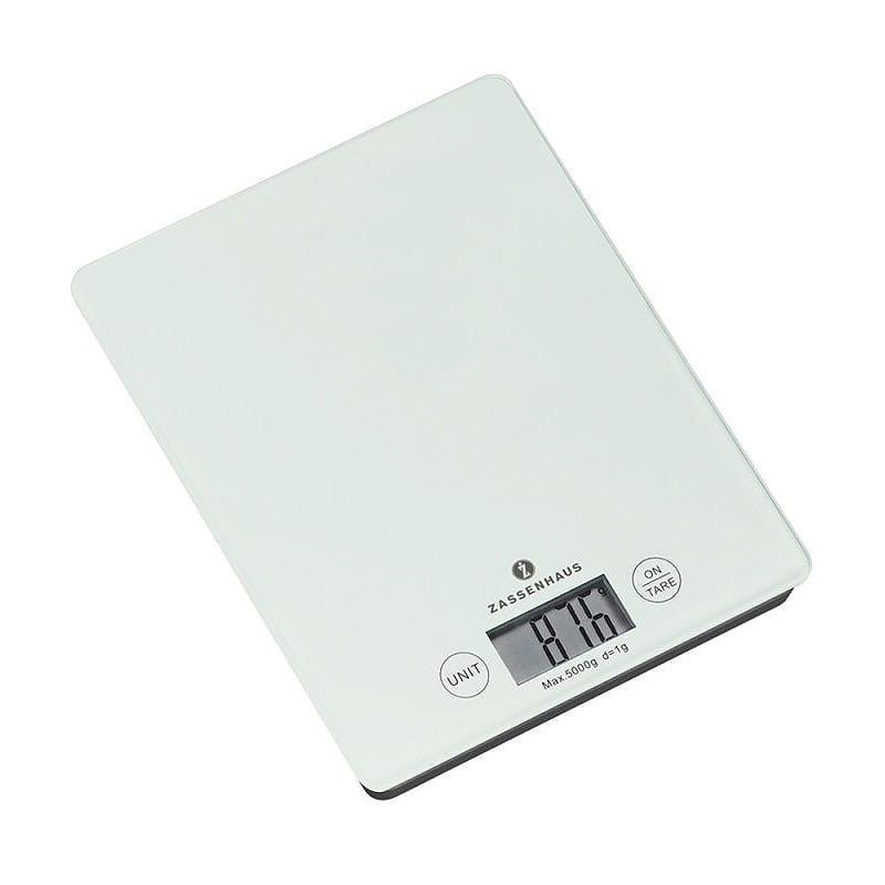 Zassenhaus Digital Kitchen Scales ~ White | New Zealand Delivery | Sabato Auckland
