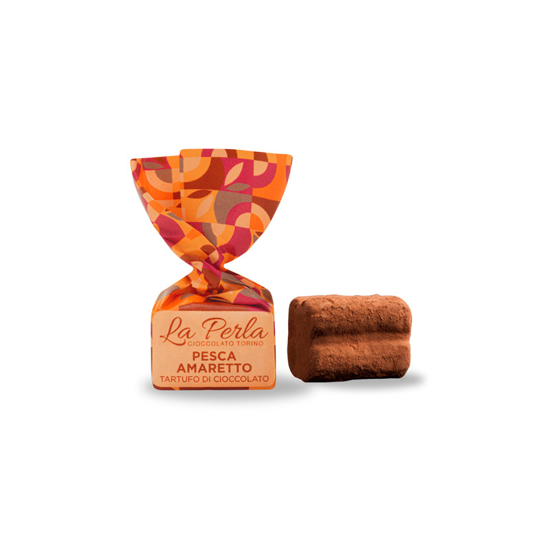 La Perla di Torino Peach & Amaretto Truffles | Italian Chocolate Truffles | New Zealand Delivery | Sabato Auckland