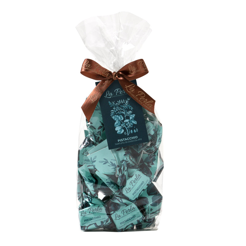 La Perla di Torino Pistachio Truffles 200g bag | Italian Chocolate Truffles | New Zealand Delivery | Sabato Auckland