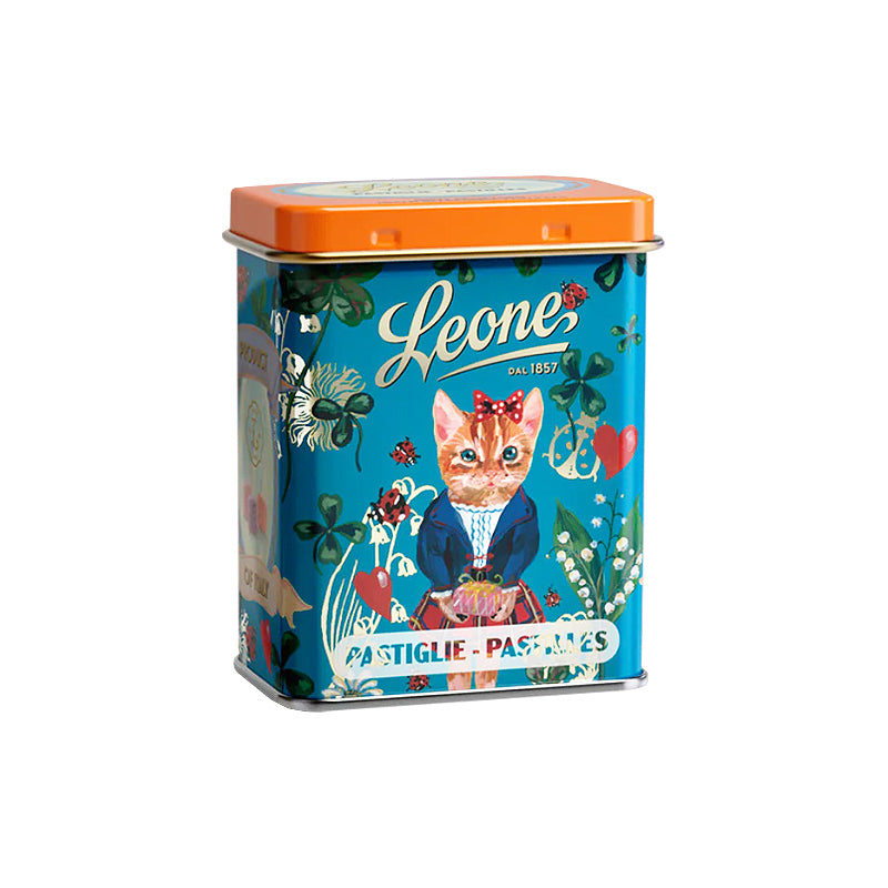 Leone Nathalie Lété Pastilles 30g blue tin | Italian Confectionery | New Zealand Delivery | Sabato Auckland