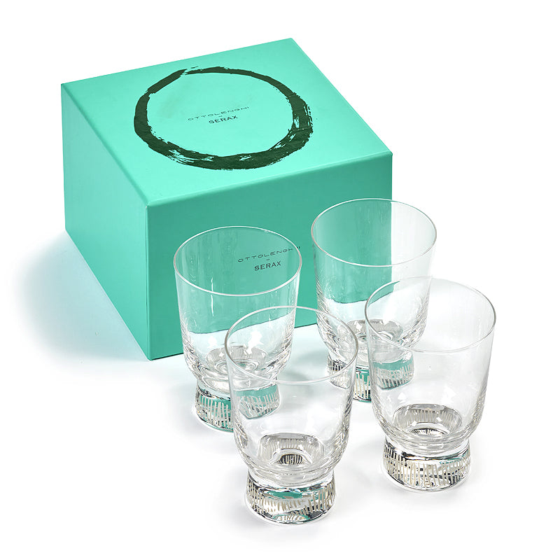 Ottolenghi Feast Glasses ~ Stripes Set of 4 | New Zealand Delivery | Sabato Auckland