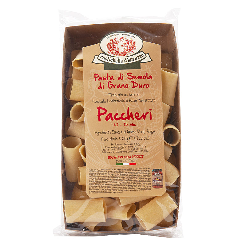 Rustichella Paccheri 500g | Artisan Durum Wheat Pasta | New Zealand Delivery | Sabato Auckland