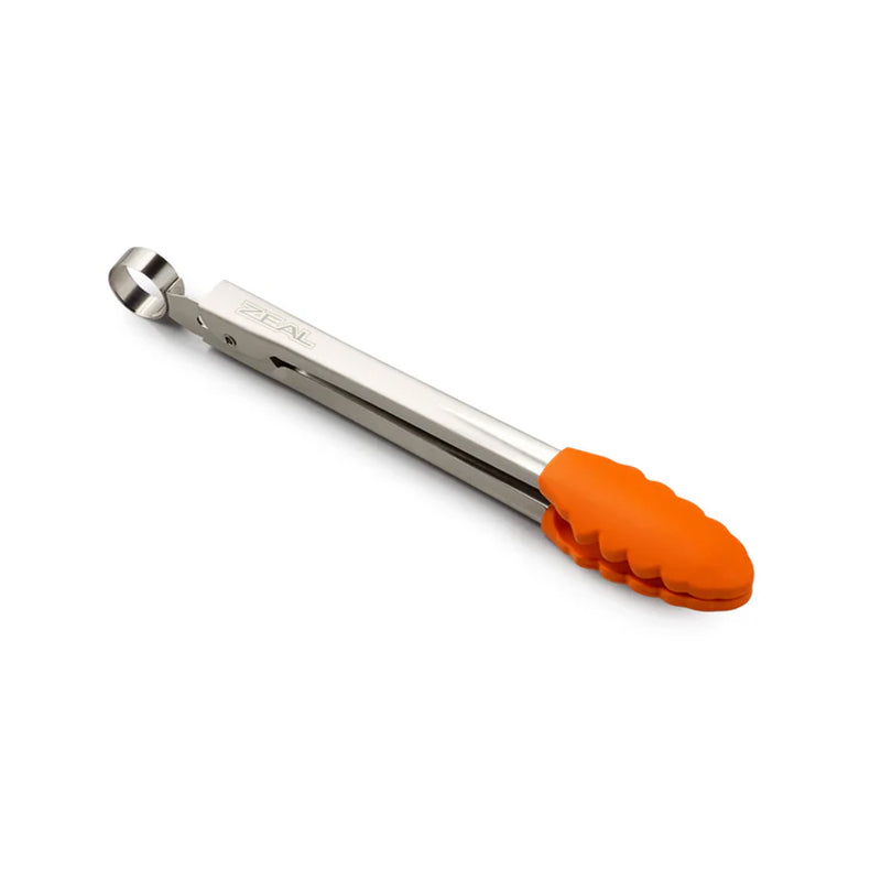 Zeal Silicone Tongs ~ Small - Bright Orange | New Zealand Delivery | Sabato Auckland