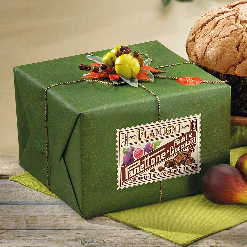 Flamigni Glazed Fig and Chocolate Panettone 1kg | Artisan Italian Panettone | New Zealand Delivery | Sabato Auckland