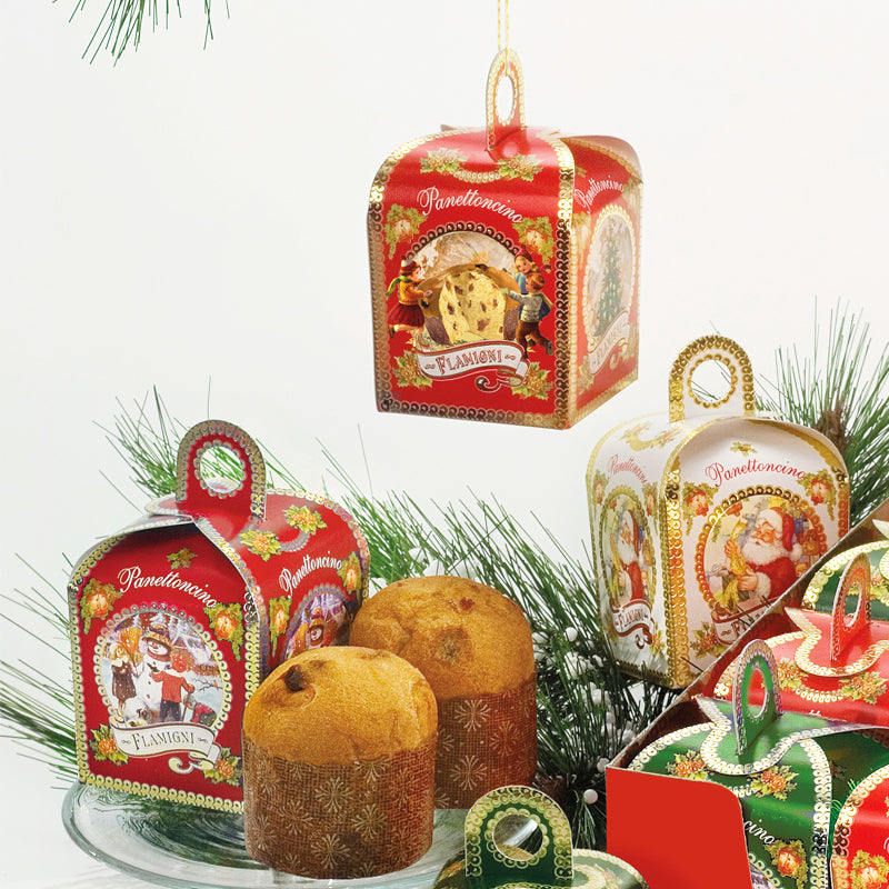 Flamigni Mini Panettone Hanging Case 80g | Artisan Italian Panettone | New Zealand Delivery | Sabato Auckland