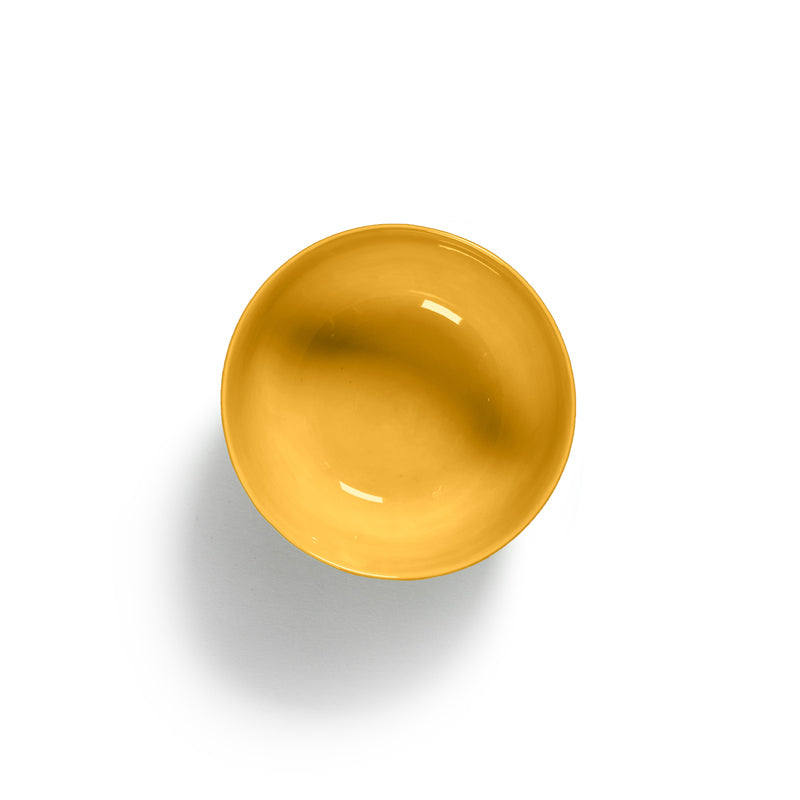 Ottolenghi Small Bowl ~ Sunny Yellow with Red Stripes