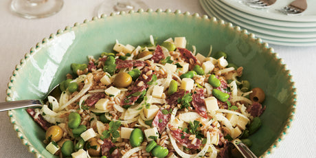 Sabato Recipe for Farro Salad with Fennel, Salami and Pecorino Recipe