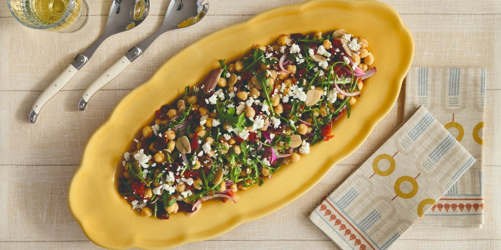 Marinated chickpea salad