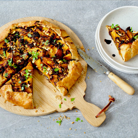 Roast Pumpkin Tart with Balsamic and Goat's Cheese