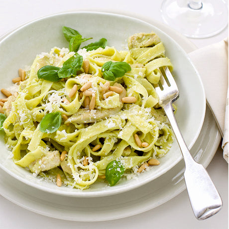 Tagliatelle & Chicken with Avocado Pesto Sauce