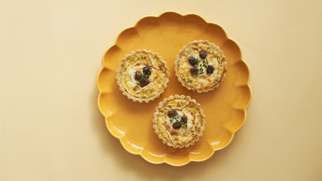 Goat’s Cheese Tarts with Walnut Pastry