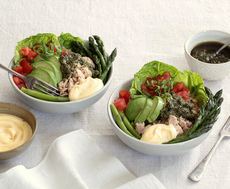 Grain Bowls with Salsa Verde & Egg Mayonnaise