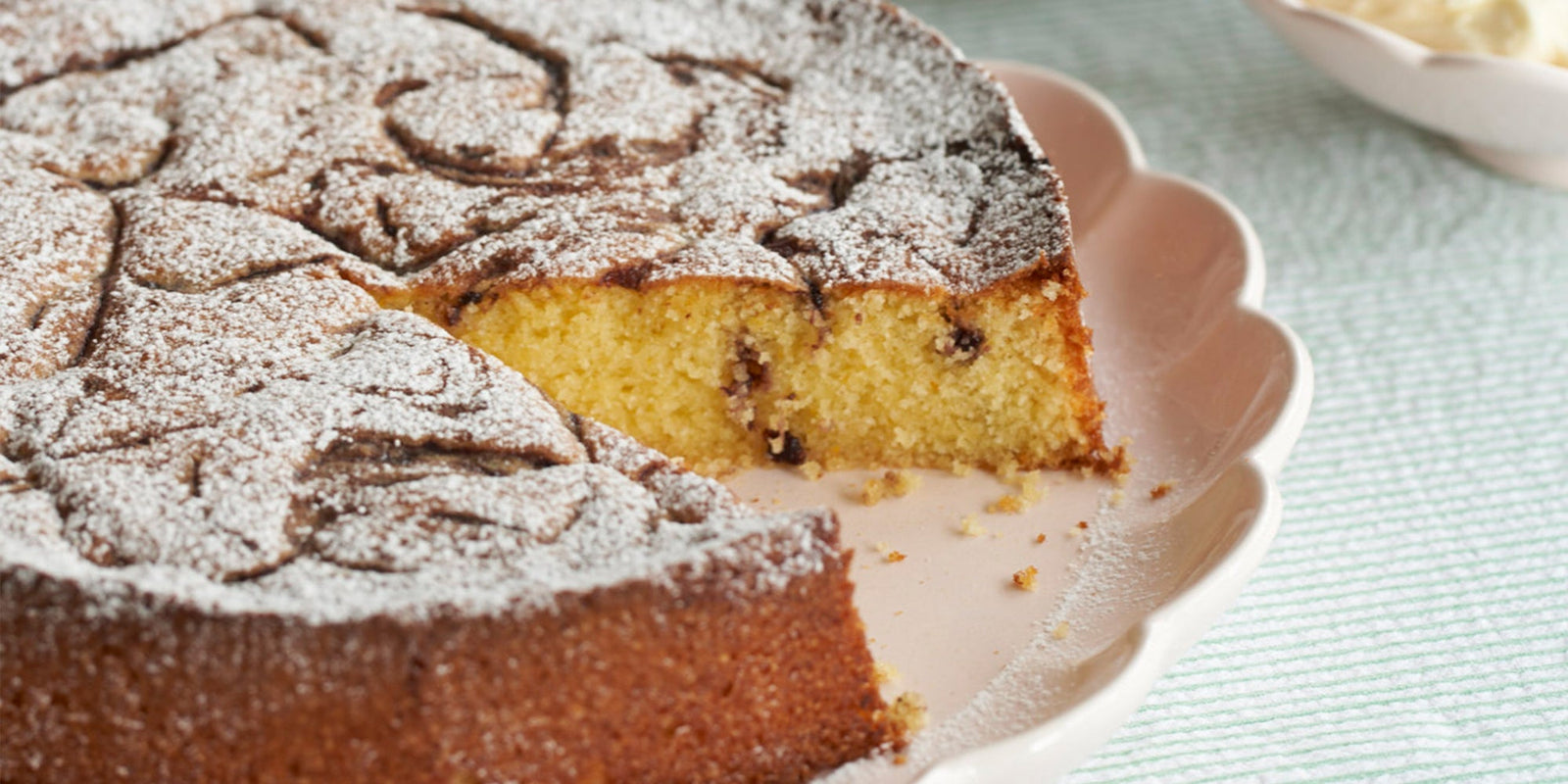 Jam-swirled Polenta and Olive Oil Cake