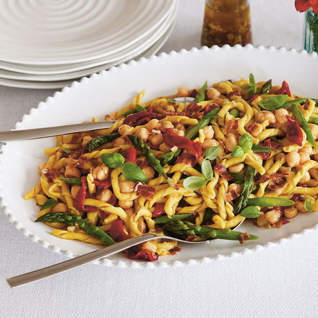 Lemon Fusilli Pasta Salad with Pancetta Vinaigrette