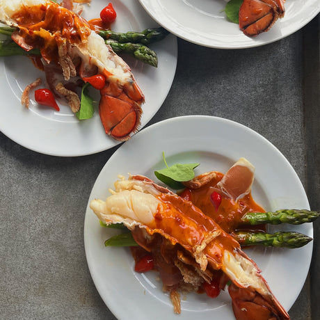 Crayfish Salad with Asparagus