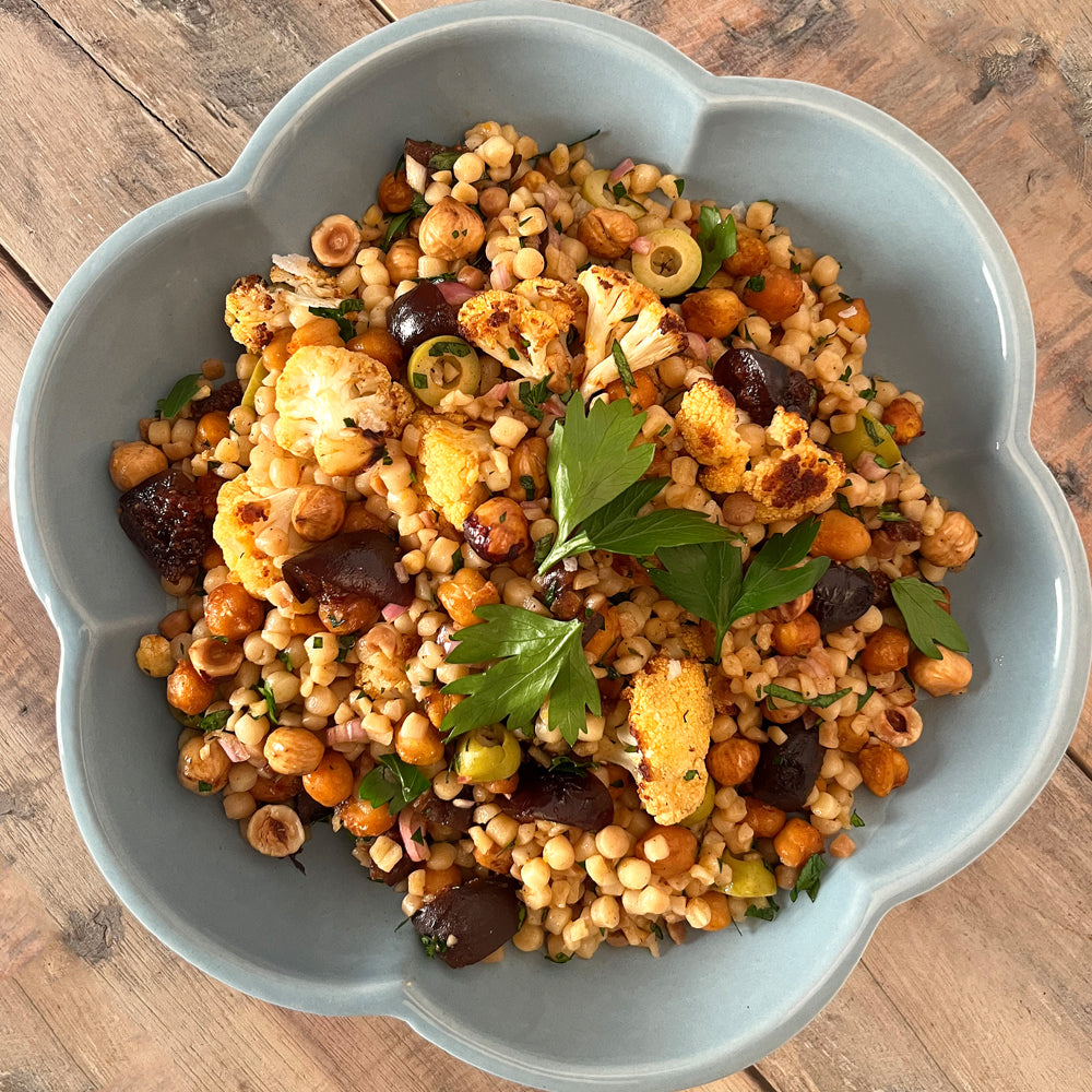 Roasted Chickpea, Cauliflower and Fregola Salad