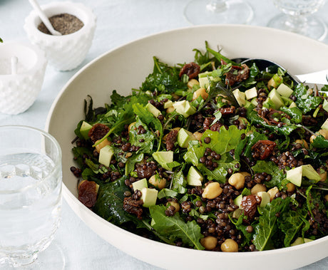 Summer Kale, Lentil & Chickpea Salad