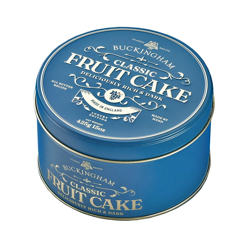 Buckingham Classic Fruit Cake in Vintage Tin 425g | Traditional Christmas Cake | New Zealand Delivery | Sabato Auckland