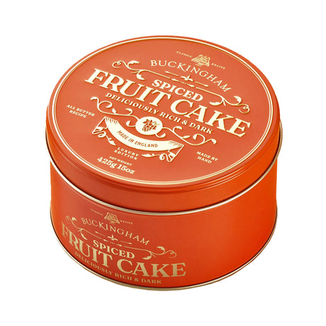 Buckingham Spiced Apricot & Orange Fruit Cake in Vintage Tin 425g | Christmas Cake | New Zealand Delivery | Sabato Auckland