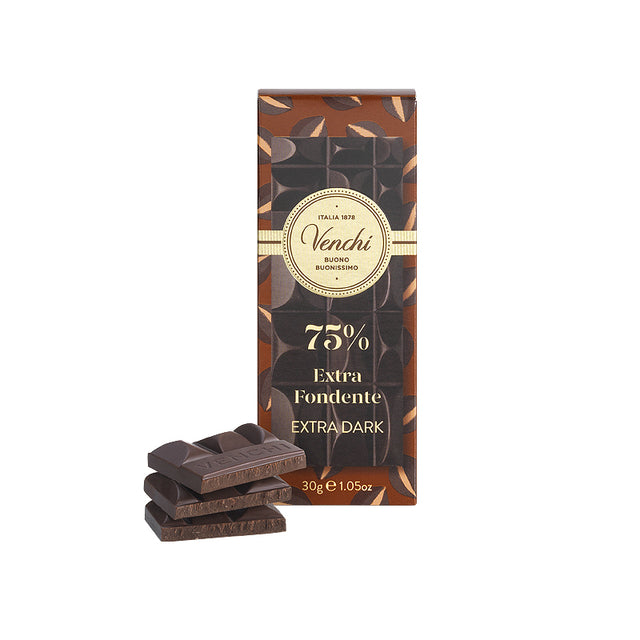 Venchi Mini 75% Extra Dark Chocolate Bar 30g | Buy Italian Chocolate in New Zealand | Sabato Auckland