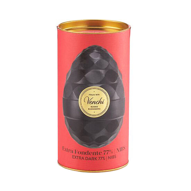 Venchi Easter Egg ~ 77% Extra Dark Nibs 150g | New Zealand Delivery | Sabato Auckland