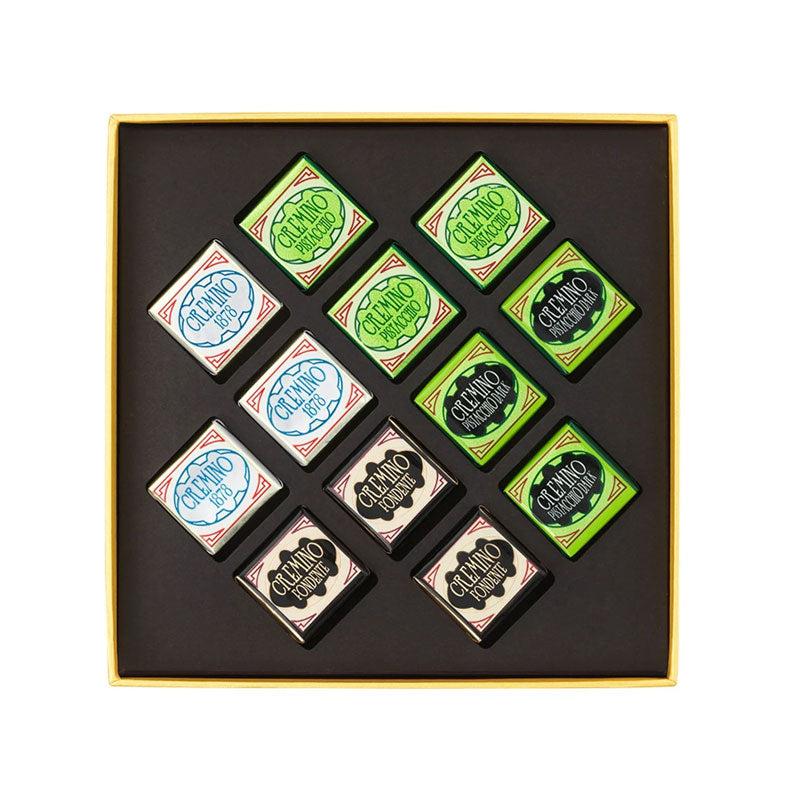 Venchi Spring Square Gift Box 135g Open | Italian Cremini Chocolates | New Zealand Delivery | Sabato Auckland