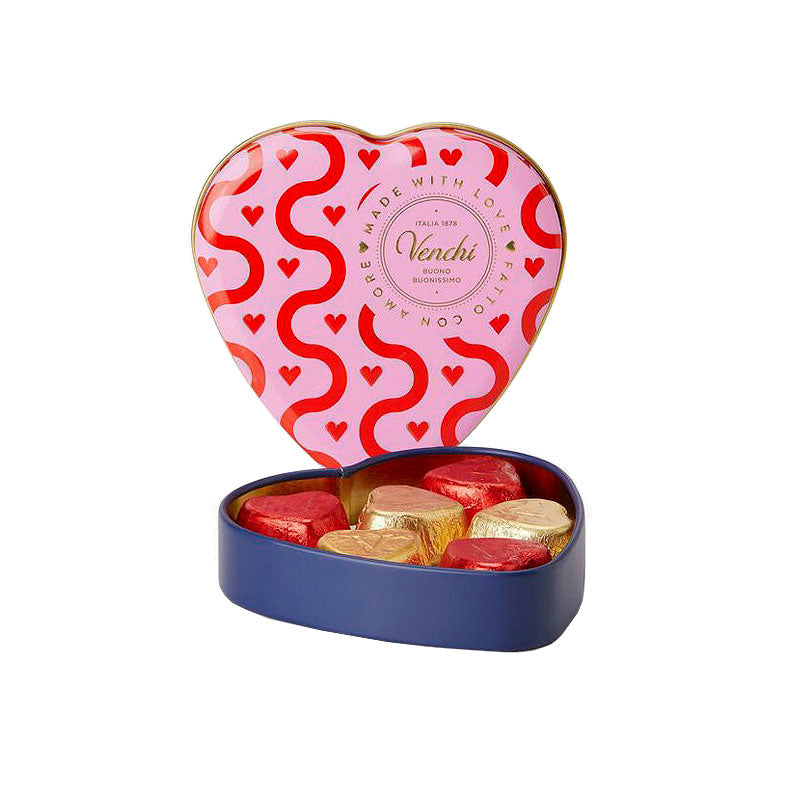 Venchi Valentine Heart Tin ~ Small 48g | New Zealand Delivery | Sabato Auckland