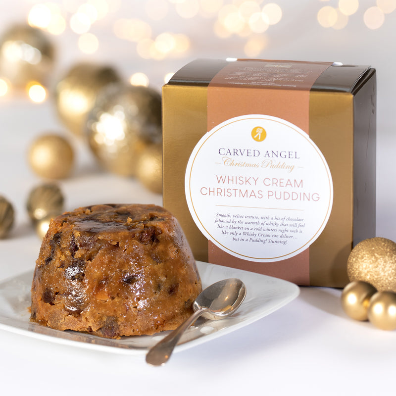 The Carved Angel Whisky Cream Christmas Pudding | New Zealand Delivery | Sabato Auckland