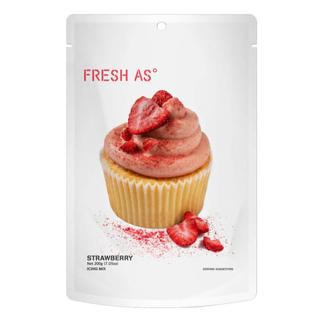 Fresh As Icing Mix ~ Strawberry 200g | New Zealand Delivery | Sabato Auckland