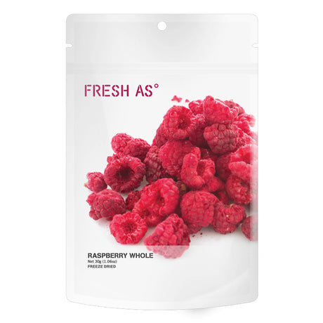 Fresh As Raspberry Whole 30g | Freeze Dried Raspberries | New Zealand Delivery | Sabato Auckland