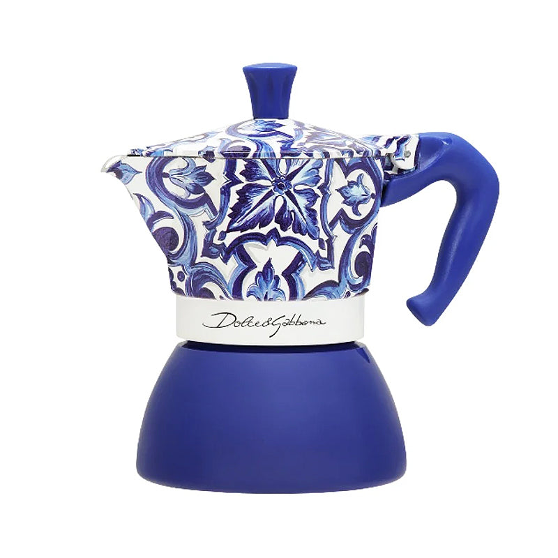 Bialetti Dolce&Gabbana Moka Induction ~ Blu Mediterraneo 4 Cup | New Zealand Delivery | Sabato Auckland