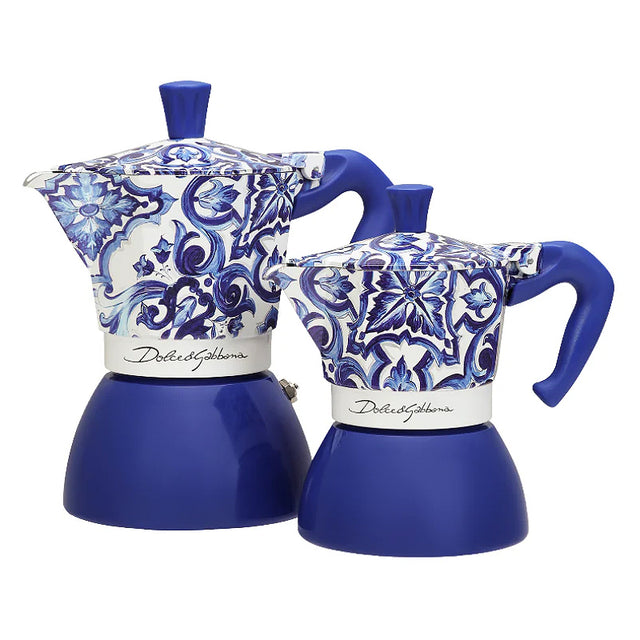 Bialetti Dolce&Gabbana Moka Induction ~ Blu Mediterraneo | New Zealand Delivery | Sabato Auckland