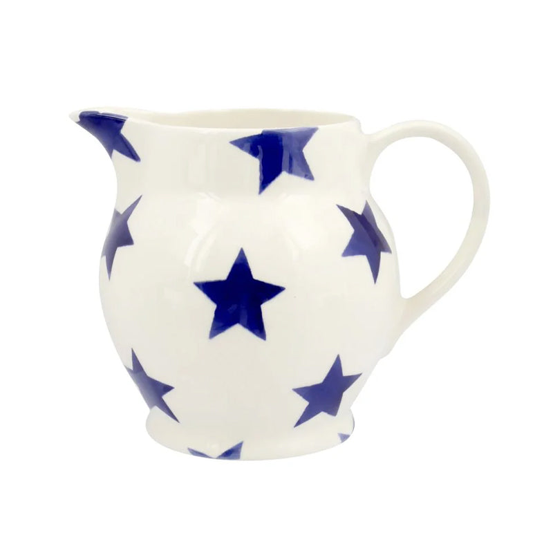 Emma Bridgewater Half Pint Jug ~ Blue Star side view | New Zealand Delivery | Sabato Auckland