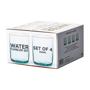 Load image into Gallery viewer, Water Tumblers Aqua ~ Set of 4 | Sabato Auckland, New Zealand

